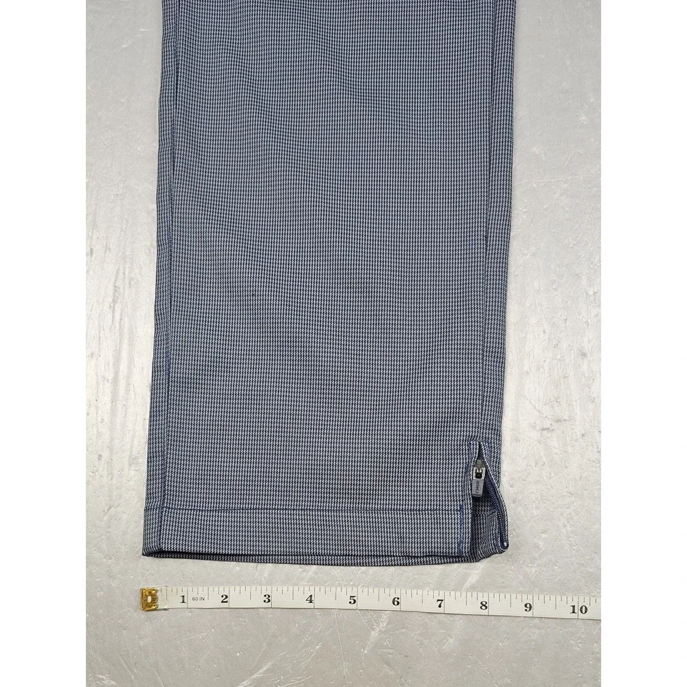 Bonobos Golf Pants Mens 34x30 Highland Tour Athletic Blue Micro Houndstooth